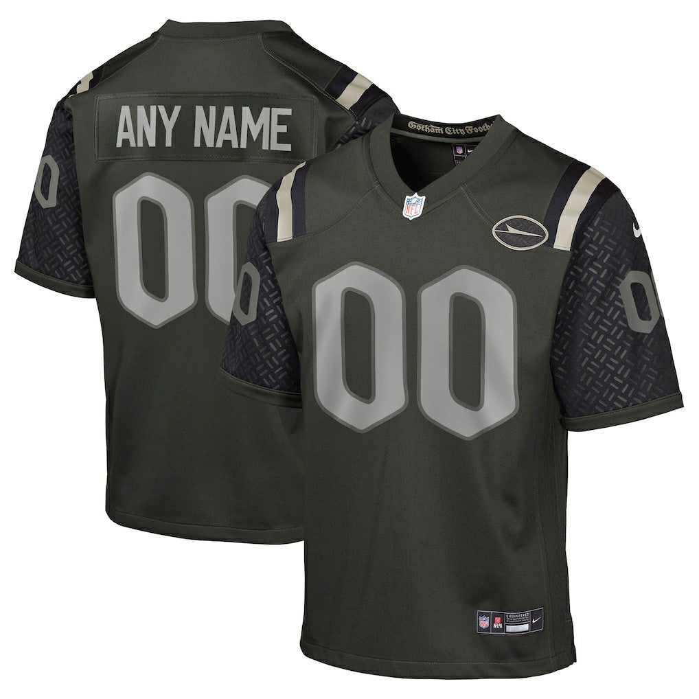 NFL New York Jets Youth 2025 Rivalries Collection Custom Game Jersey