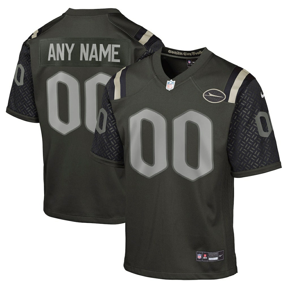 NFL New York Jets Youth 2025 Rivalries Collection Custom Game Jersey