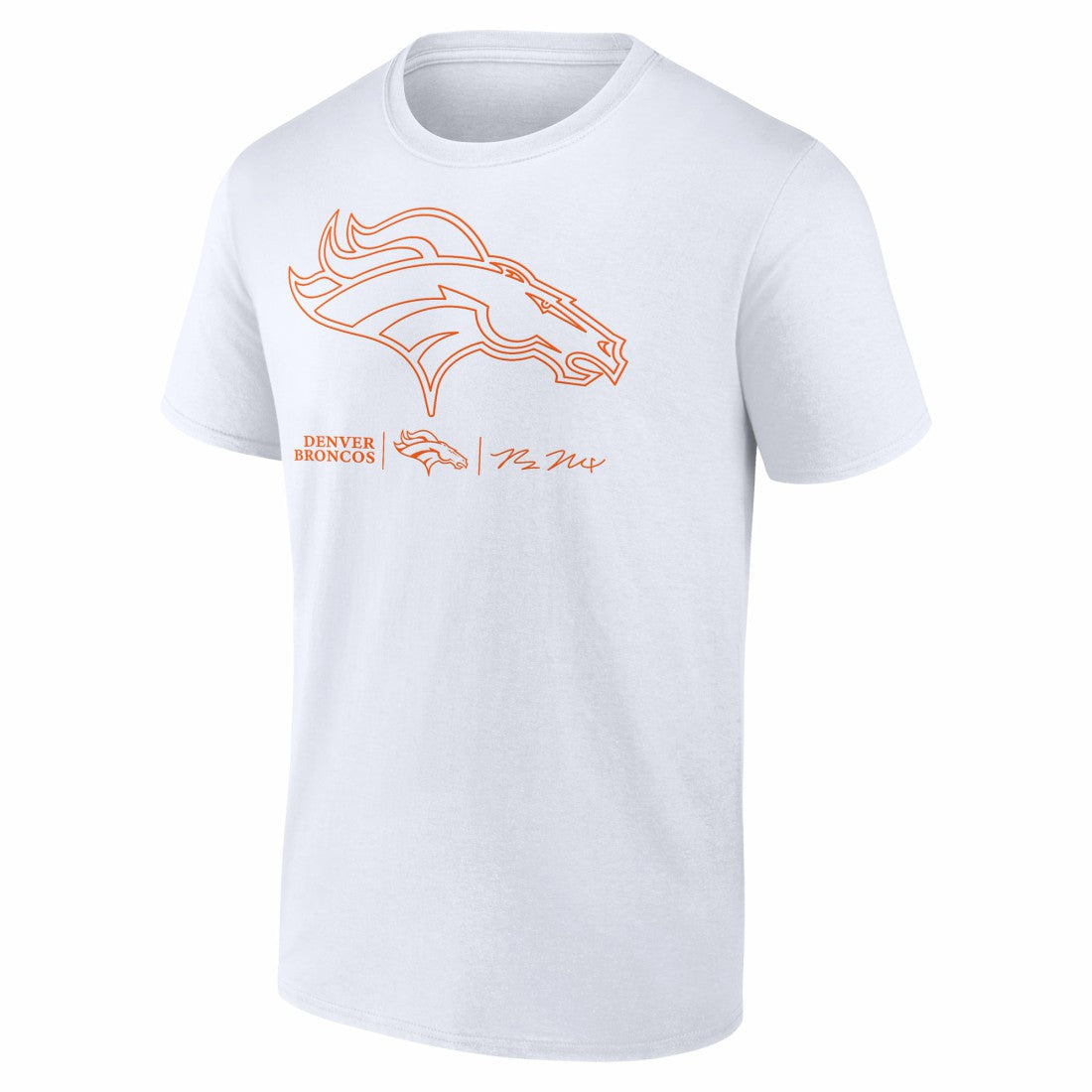 NFL Denver Broncos Bo Nix  Outline Player T-Shirt