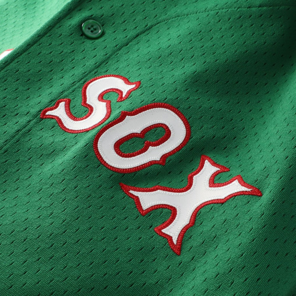 David Ortiz Boston Red Sox Big & Tall Cooperstown Collection Mesh Batting Practice Jersey - Kelly Green | Mitchell & Ness