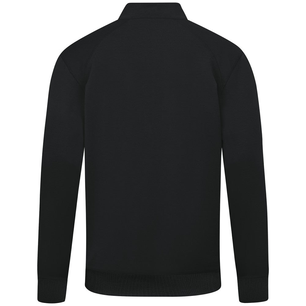 Cincinnati Reds Levelwear Upright Insignia Tri-Blend Quarter-Zip Pullover - Black