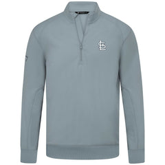 St. Louis Cardinals Levelwear Upright Insignia Tri-Blend Quarter-Zip Pullover - Gray