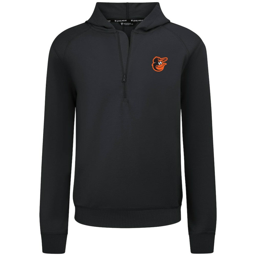 Baltimore Orioles Levelwear Technic Insignia Quarter-Zip Hoodie - Black