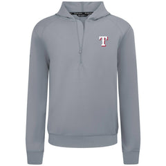 Texas Rangers Levelwear Technic Insignia Quarter-Zip Hoodie - Gray
