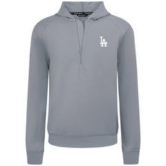 Los Angeles Dodgers Levelwear Technic Insignia Quarter-Zip Hoodie - Gray