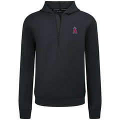 Los Angeles Angels Levelwear Technic Insignia Quarter-Zip Hoodie - Black
