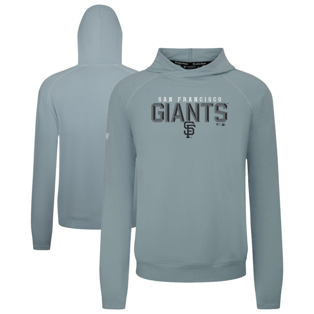 San Francisco Giants Levelwear Mandate Carve Tri-Blend Hoodie - Gray