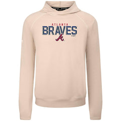 Atlanta Braves Levelwear Mandate Carve Tri-Blend Hoodie - Khaki