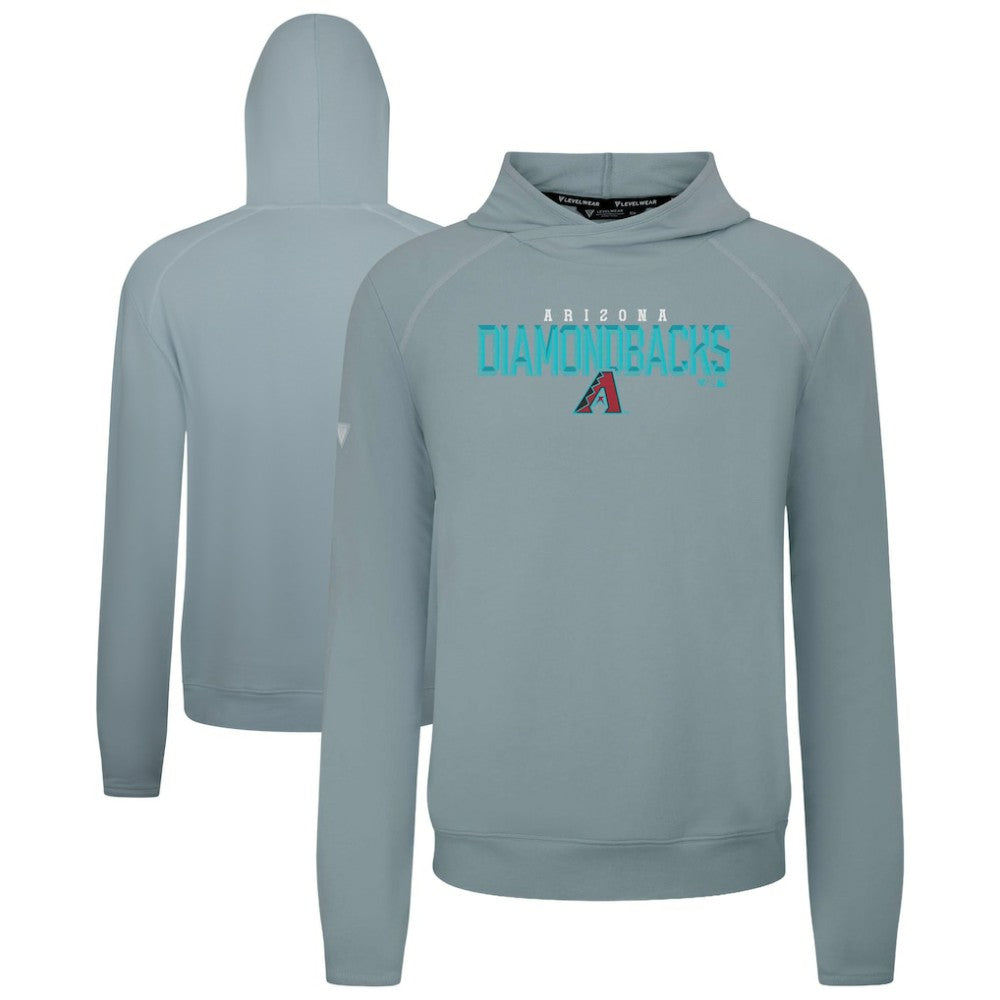 Arizona Diamondbacks Levelwear Mandate Carve Tri-Blend Hoodie - Gray