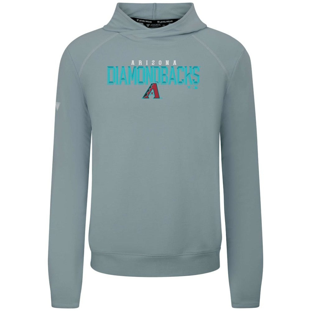 Arizona Diamondbacks Levelwear Mandate Carve Tri-Blend Hoodie - Gray
