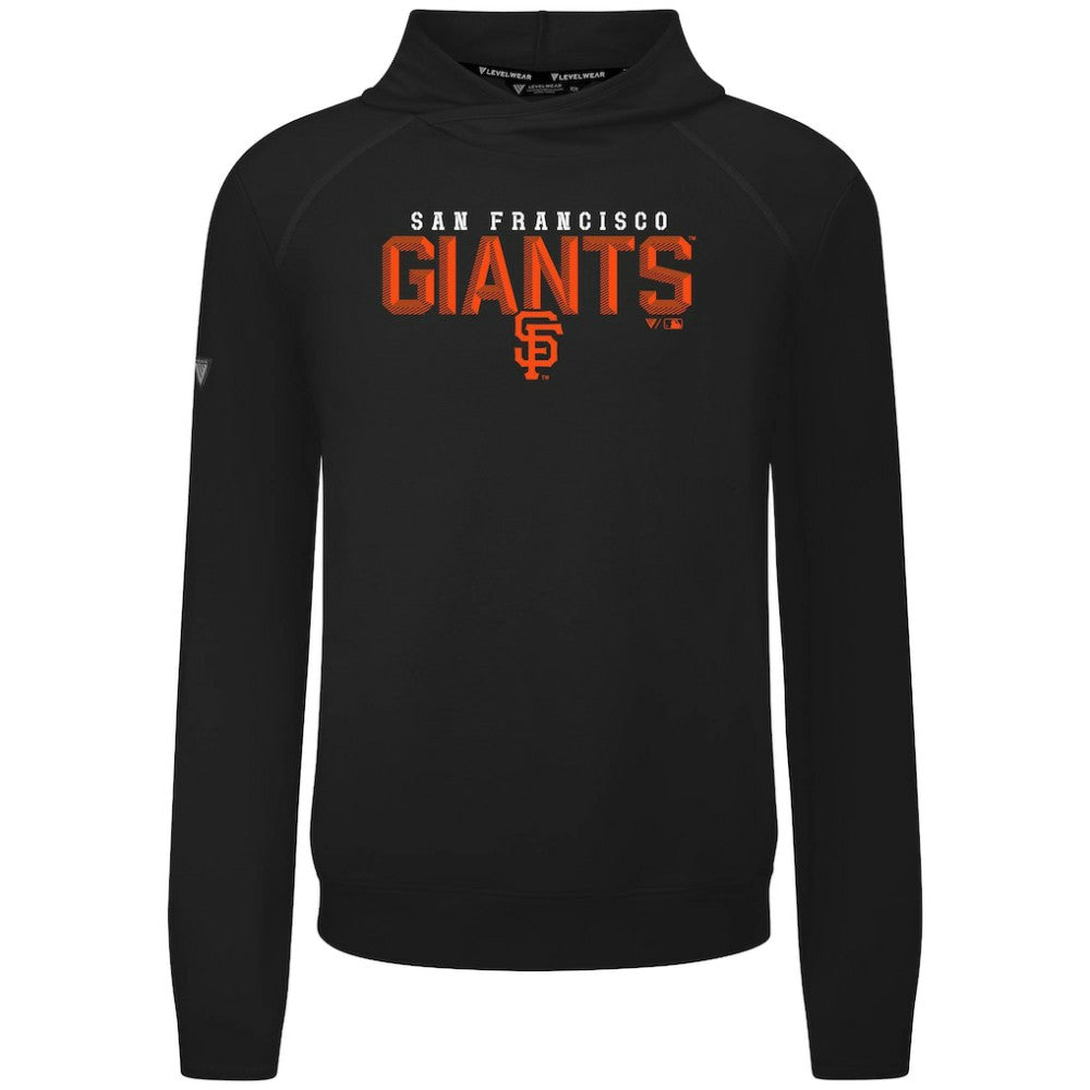 San Francisco Giants Levelwear Mandate Carve Tri-Blend Hoodie - Black