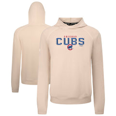 Chicago Cubs Levelwear Mandate Carve Tri-Blend Hoodie - Khaki