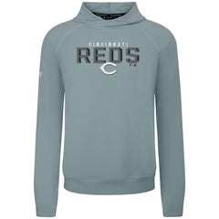 Cincinnati Reds Levelwear Mandate Carve Tri-Blend Hoodie - Gray