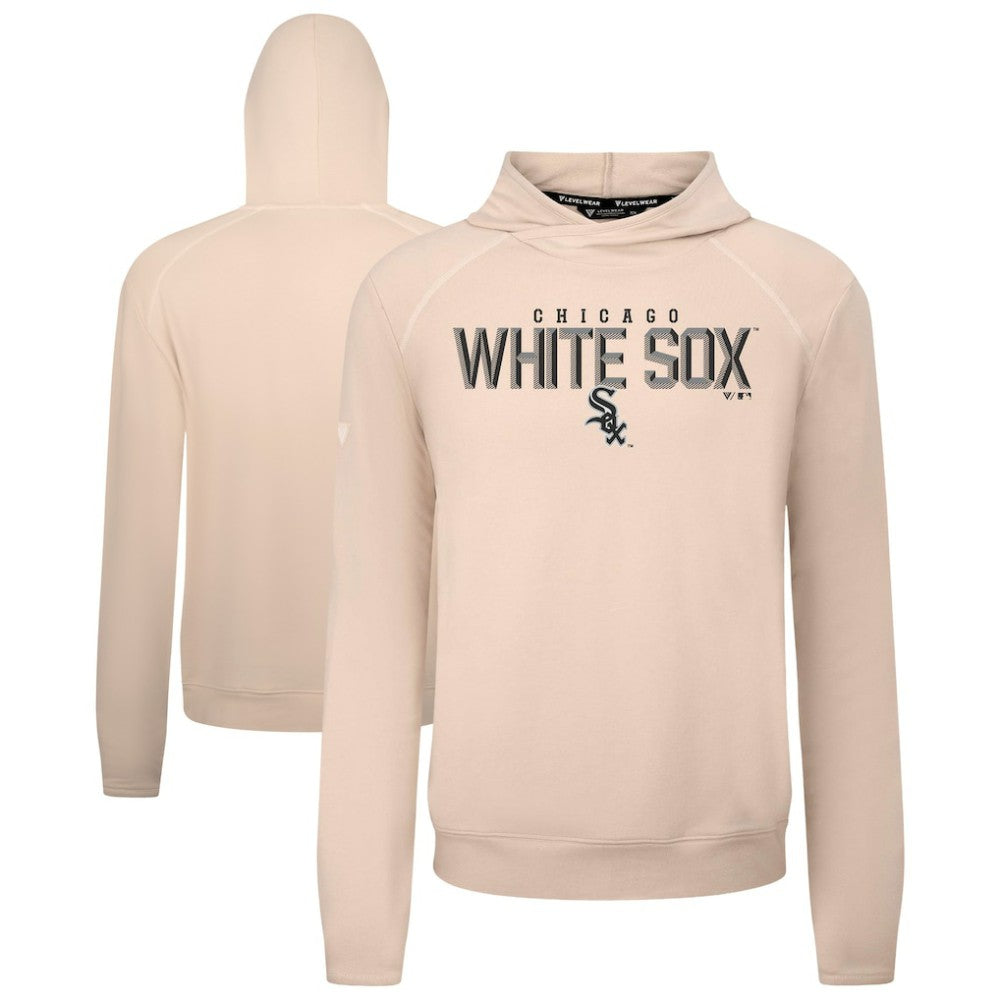 Chicago White Sox Levelwear Mandate Carve Tri-Blend Hoodie - Khaki