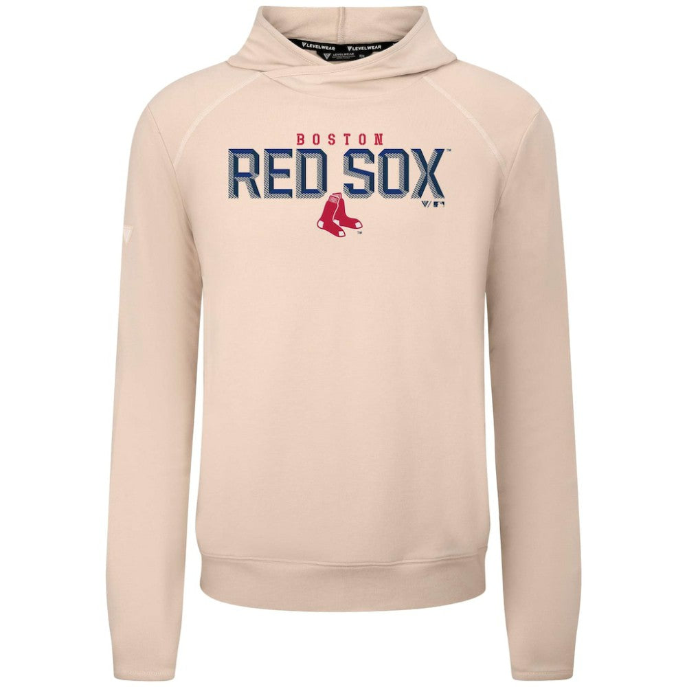 Boston Red Sox Levelwear Mandate Carve Tri-Blend Hoodie - Khaki