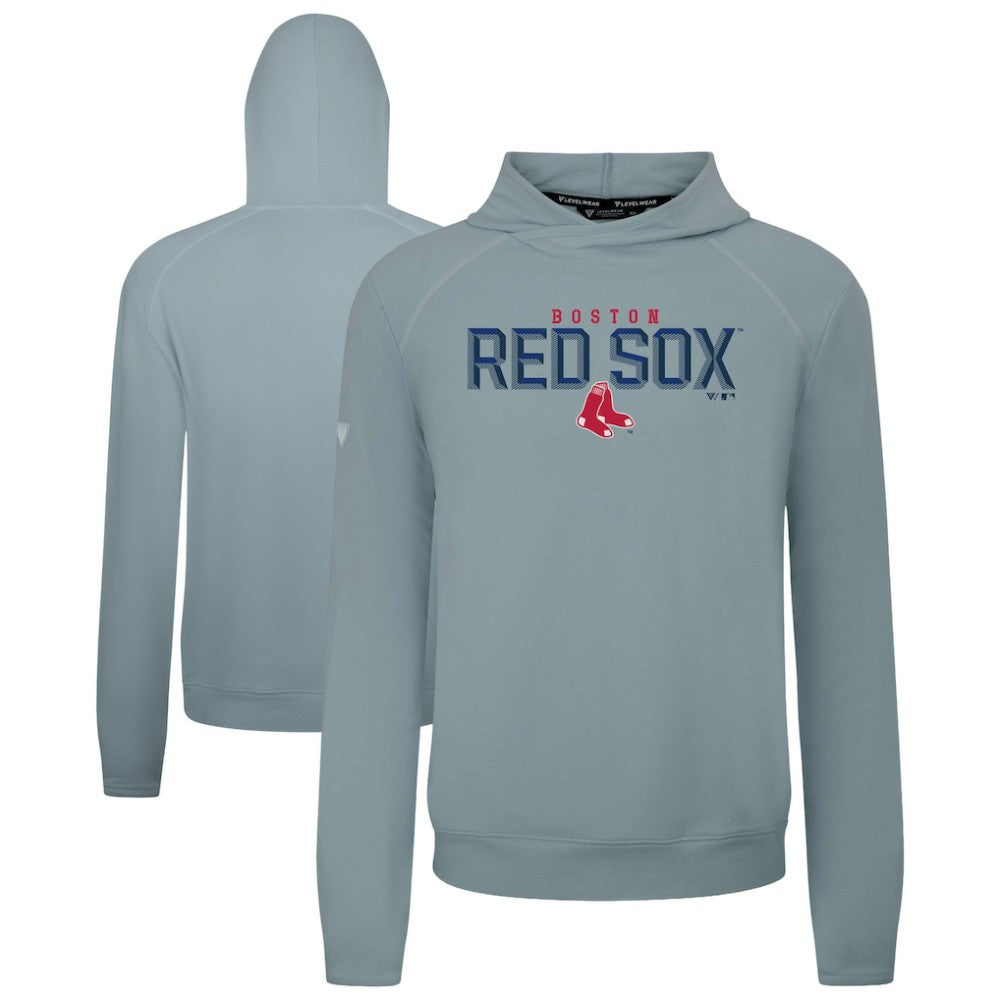 Boston Red Sox Levelwear Mandate Carve Tri-Blend Hoodie - Gray