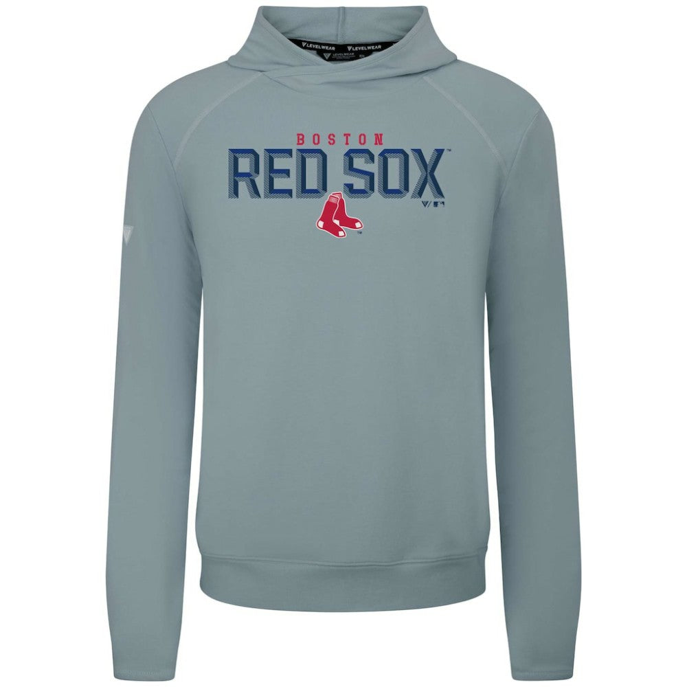 Boston Red Sox Levelwear Mandate Carve Tri-Blend Hoodie - Gray