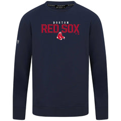 Boston Red Sox Levelwear Mandate Carve Tri-Blend Sweatshirt - Navy