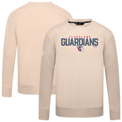 Cleveland Guardians Levelwear Mandate Carve Tri-Blend Sweatshirt - Khaki