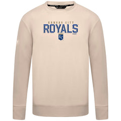 Kansas City Royals Levelwear Mandate Carve Tri-Blend Sweatshirt - Khaki