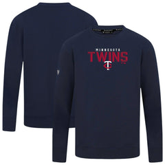 Minnesota Twins Levelwear Mandate Carve Tri-Blend Sweatshirt - Navy