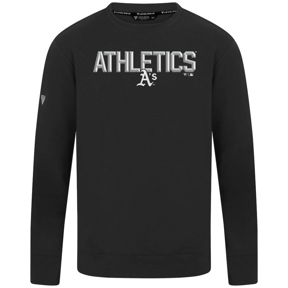 Athletics Levelwear Mandate Carve Tri-Blend Sweatshirt - Black