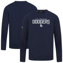 Los Angeles Dodgers Levelwear Mandate Carve Tri-Blend Sweatshirt - Navy