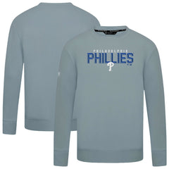 Philadelphia Phillies Levelwear Mandate Carve Tri-Blend Sweatshirt - Gray