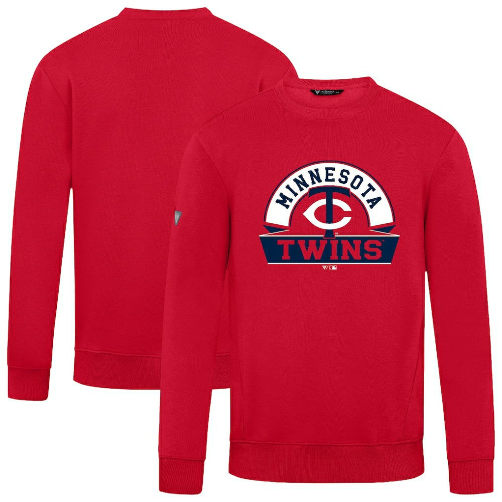 Minnesota Twins Levelwear Zane Banner Arch Sweatshirt - Red