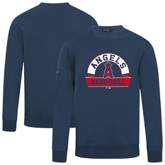 Los Angeles Angels Levelwear Zane Banner Arch Sweatshirt - Navy