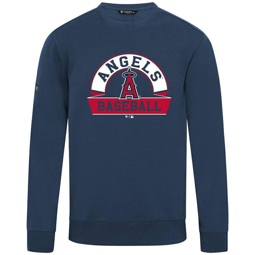 Los Angeles Angels Levelwear Zane Banner Arch Sweatshirt - Navy
