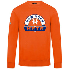 New York Mets Levelwear Zane Banner Arch Sweatshirt - Orange