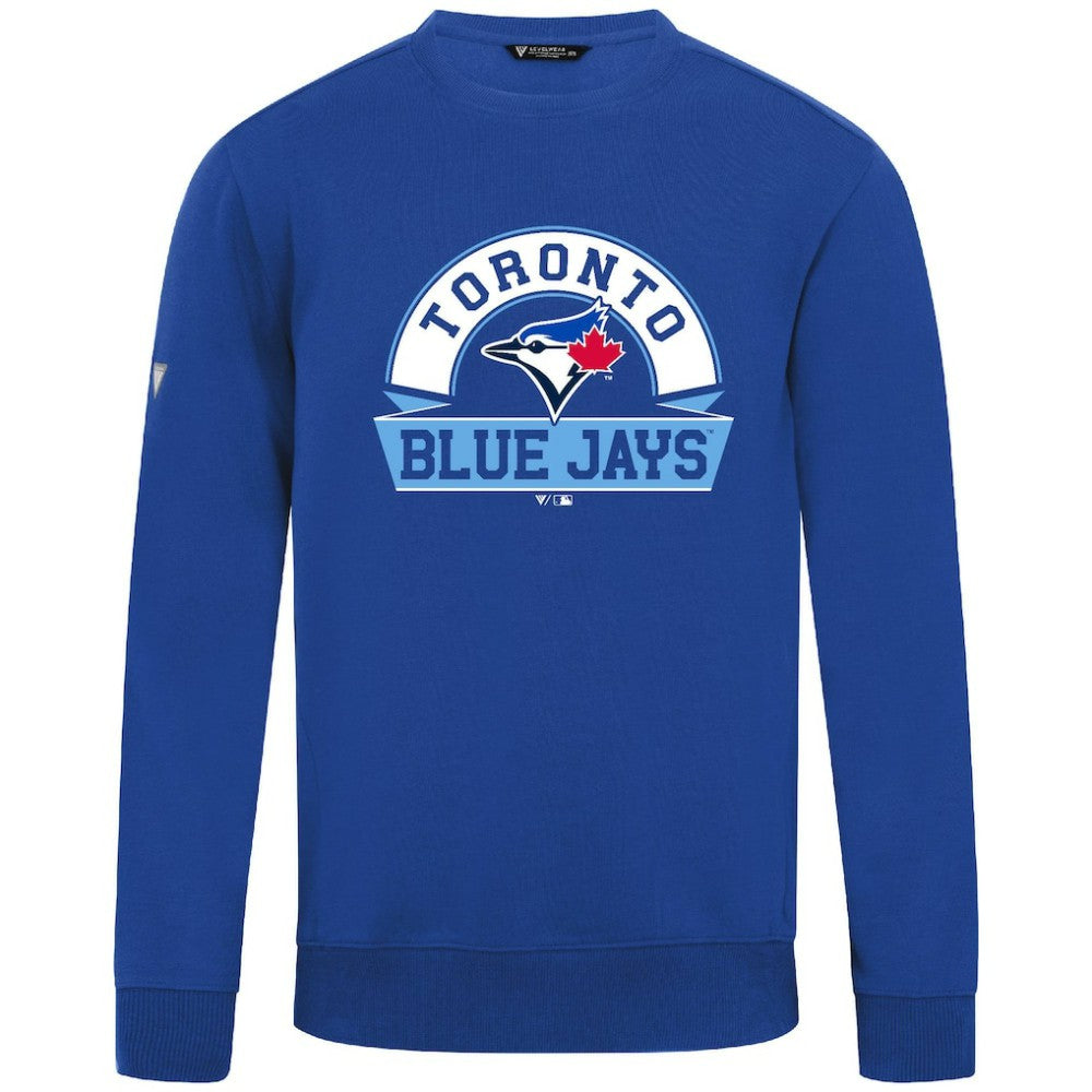 Toronto Blue Jays Levelwear Zane Banner Arch Sweatshirt - Royal