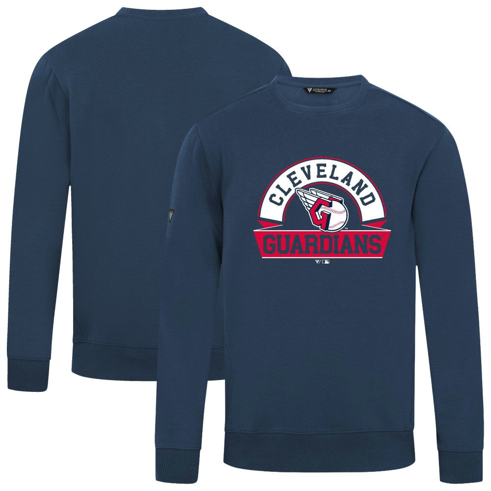 Cleveland Guardians Levelwear Zane Banner Arch Sweatshirt - Navy