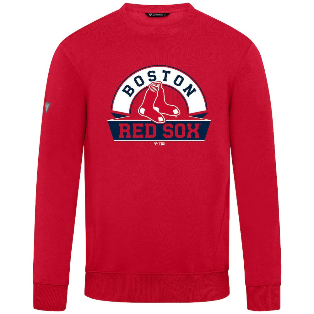 Boston Red Sox Levelwear Zane Banner Arch Sweatshirt - Red