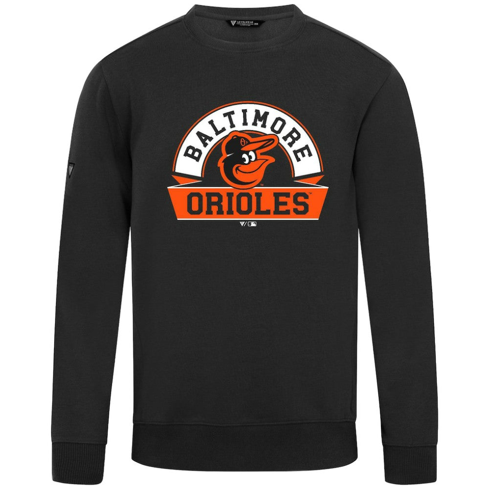 Baltimore Orioles Levelwear Zane Banner Arch Sweatshirt - Black