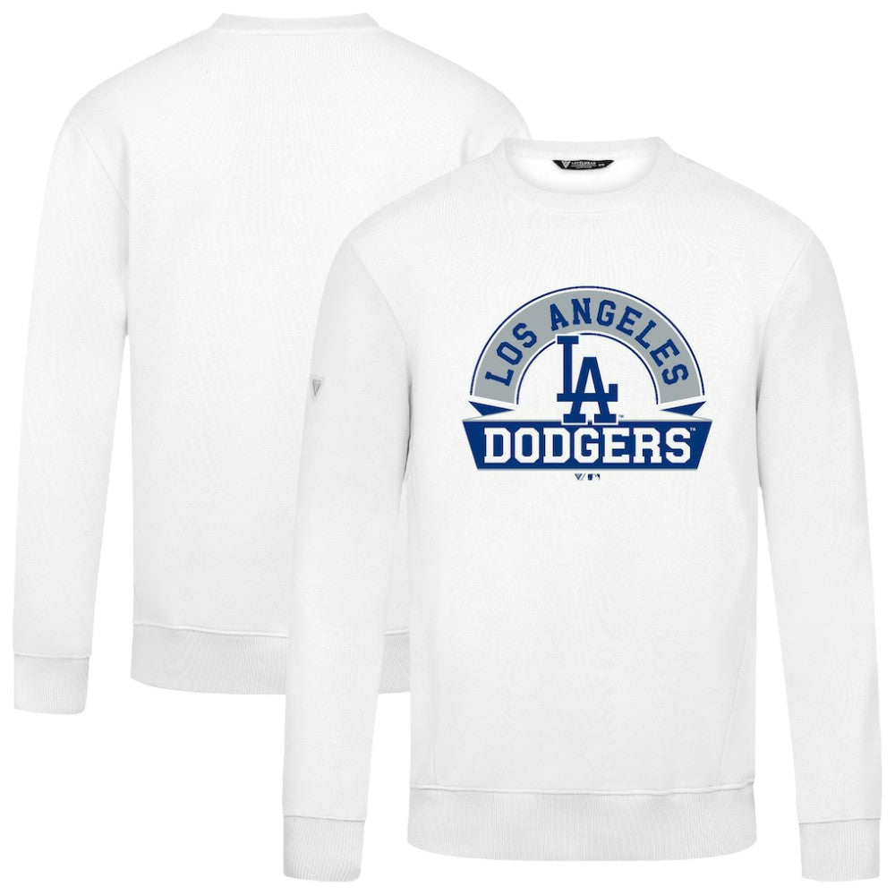 Los Angeles Dodgers Levelwear Zane Banner Arch Sweatshirt - White