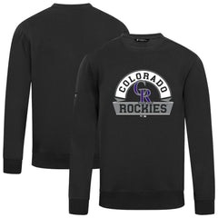 Colorado Rockies Levelwear Zane Banner Arch Sweatshirt - Black