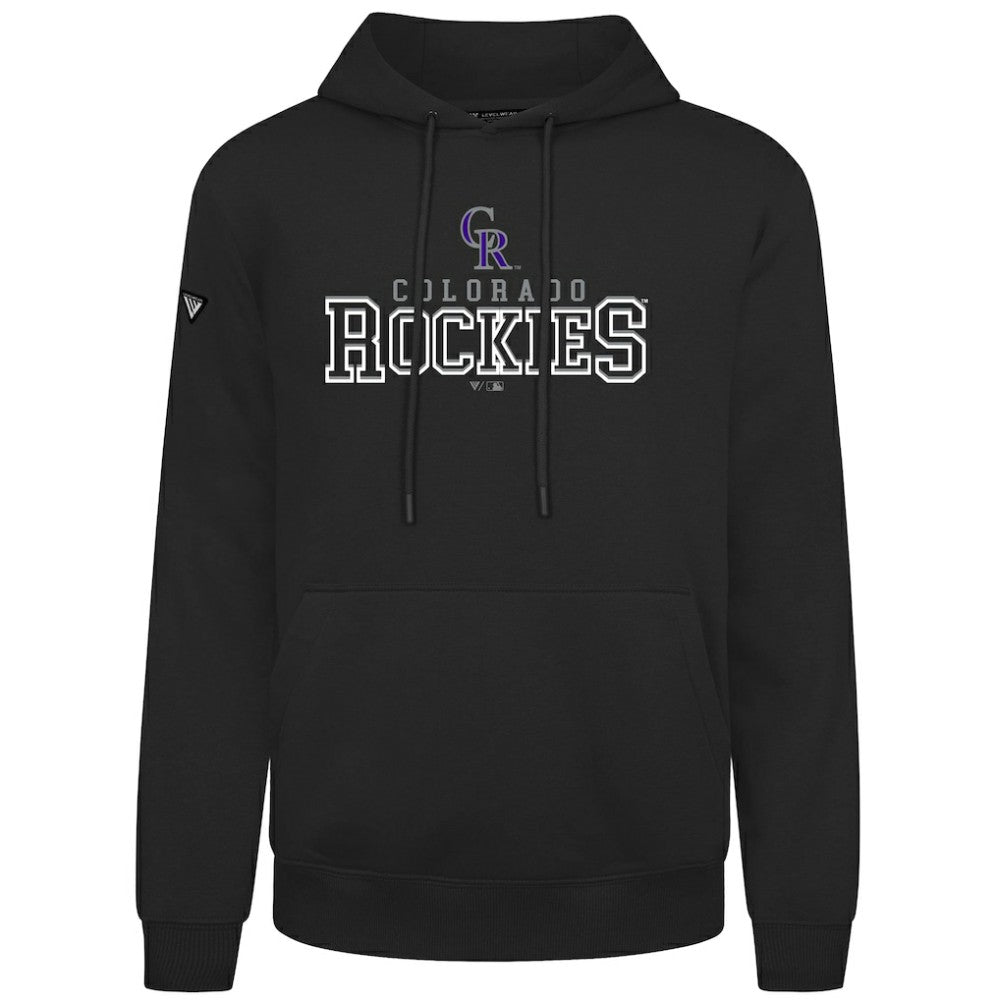 Colorado Rockies Levelwear Podium Journey Hoodie - Black