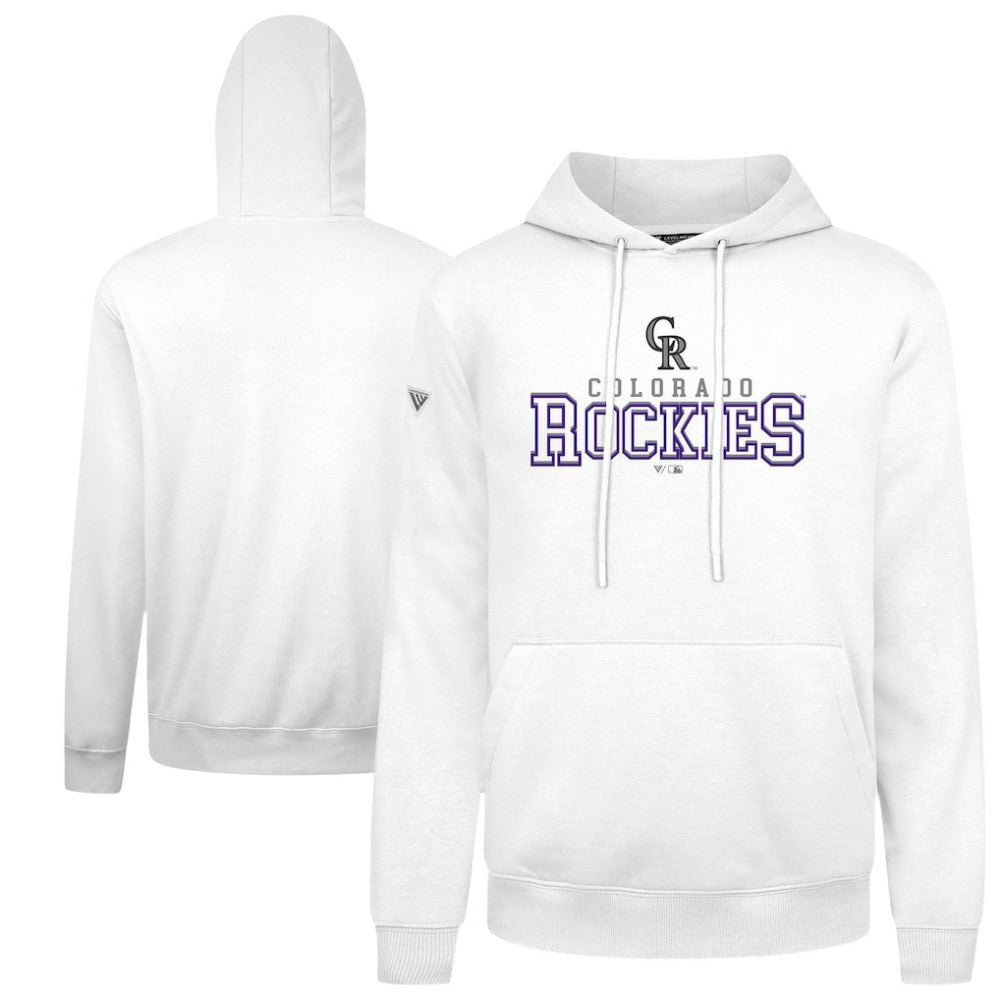 Colorado Rockies Levelwear Podium Journey Hoodie - White