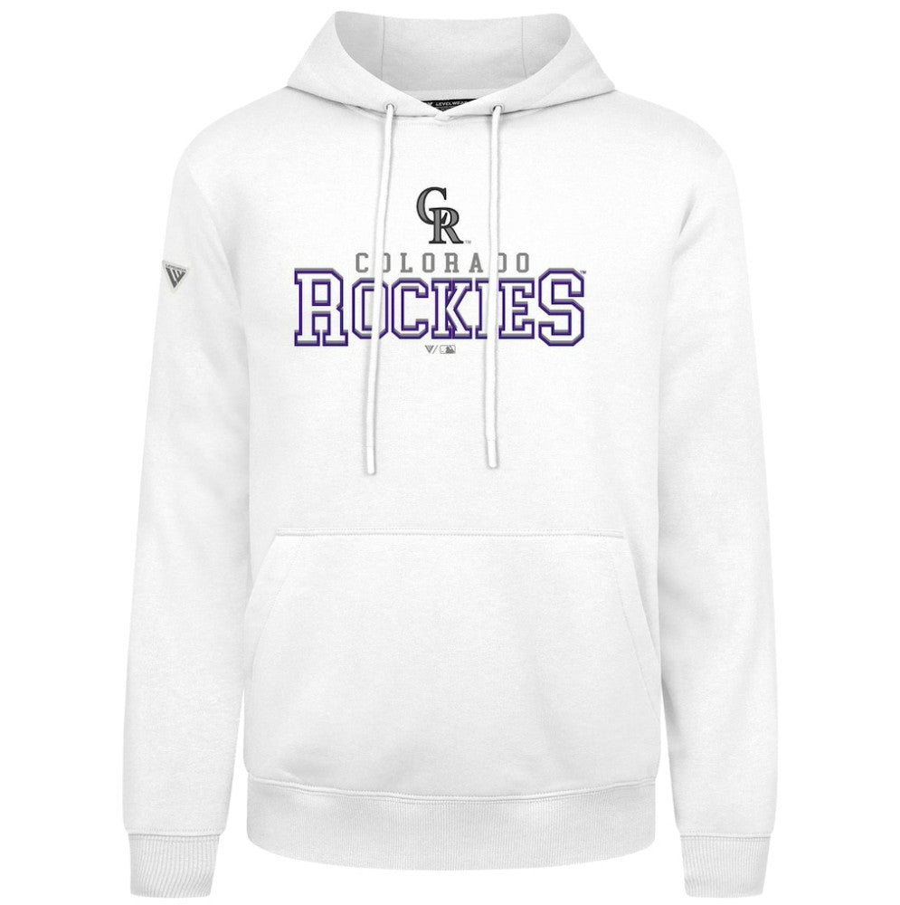 Colorado Rockies Levelwear Podium Journey Hoodie - White
