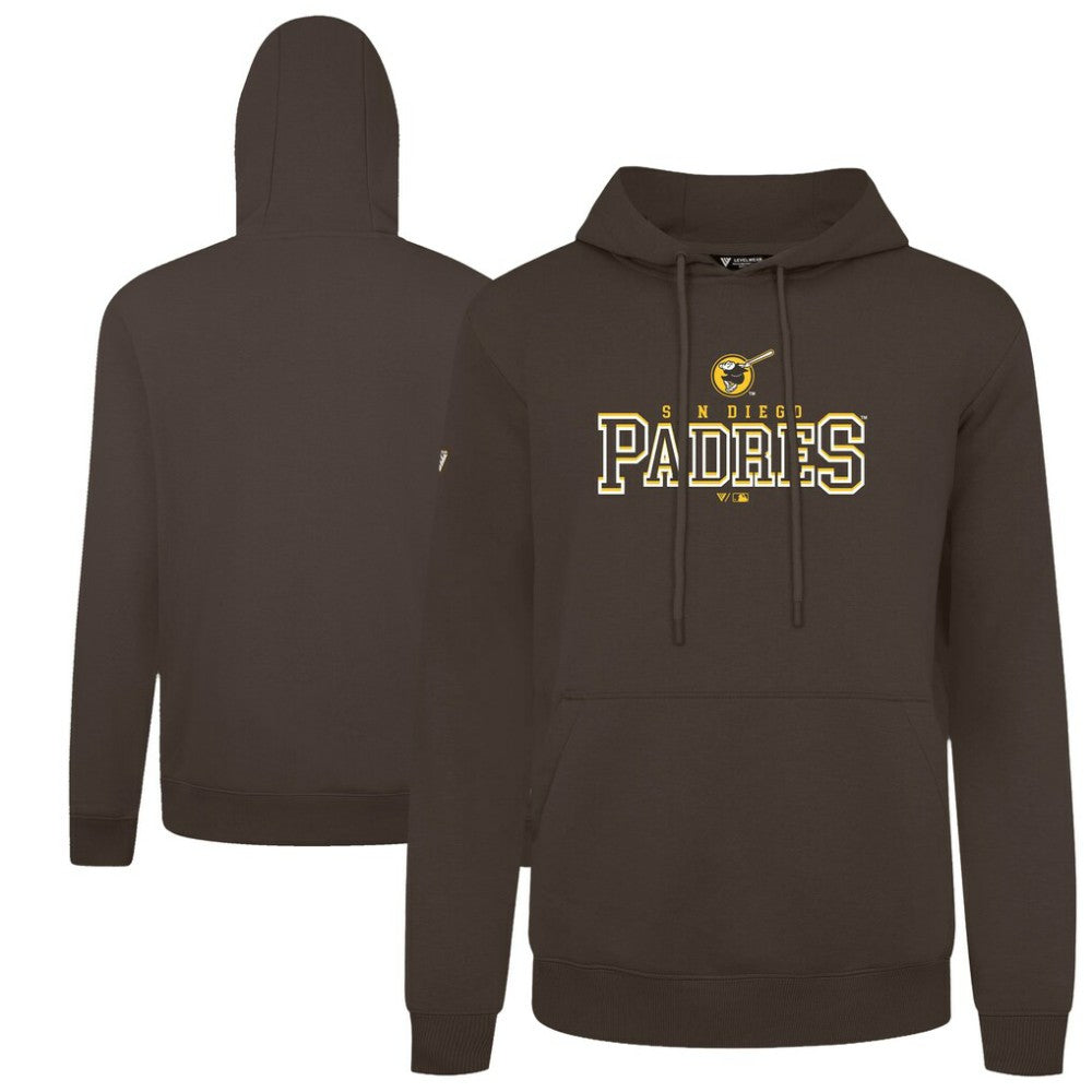San Diego Padres Levelwear Podium Journey Hoodie - Brown