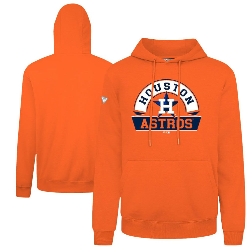 Houston Astros Levelwear Podium Banner Arch Hoodie - Orange
