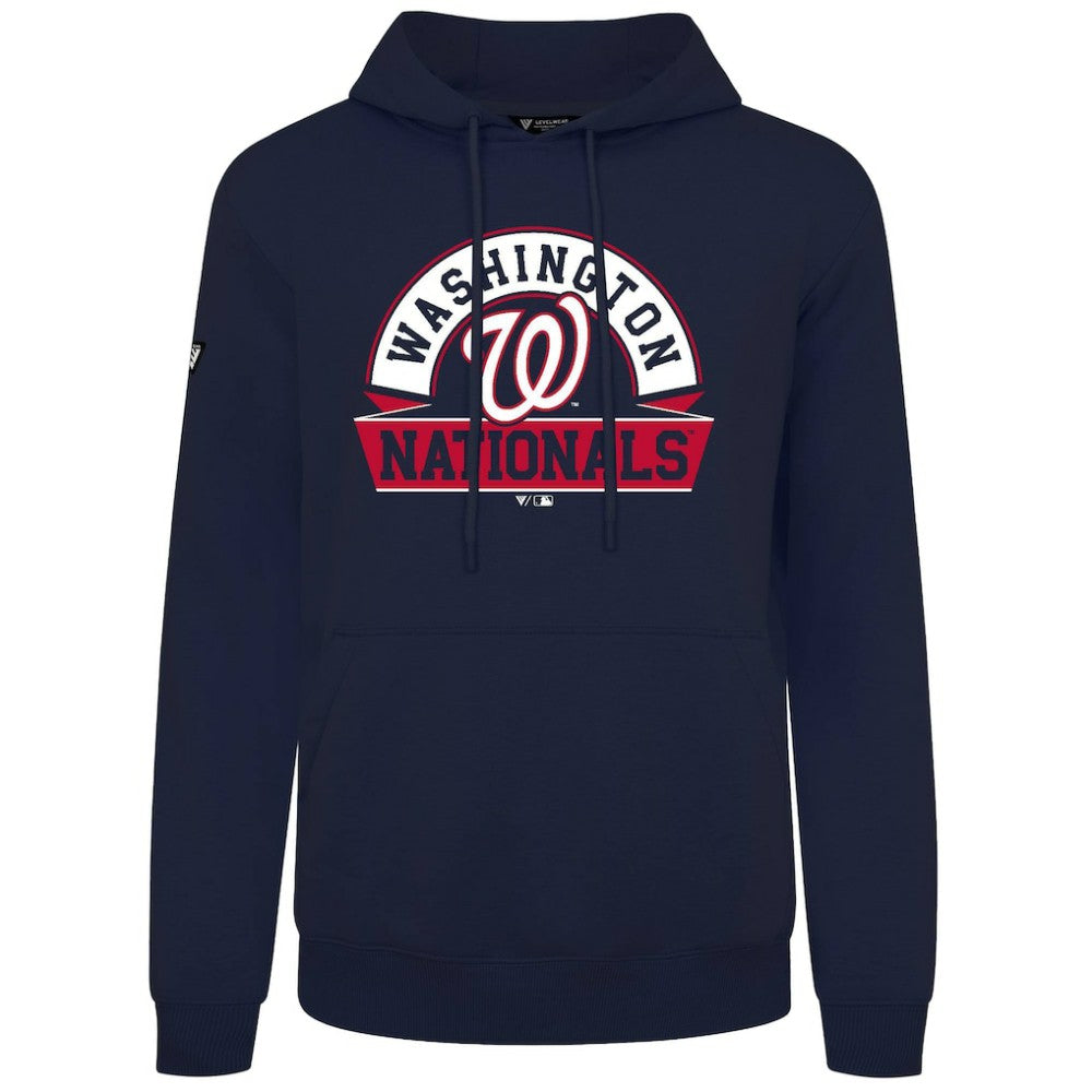 Washington Nationals Levelwear Podium Banner Arch Hoodie - Navy