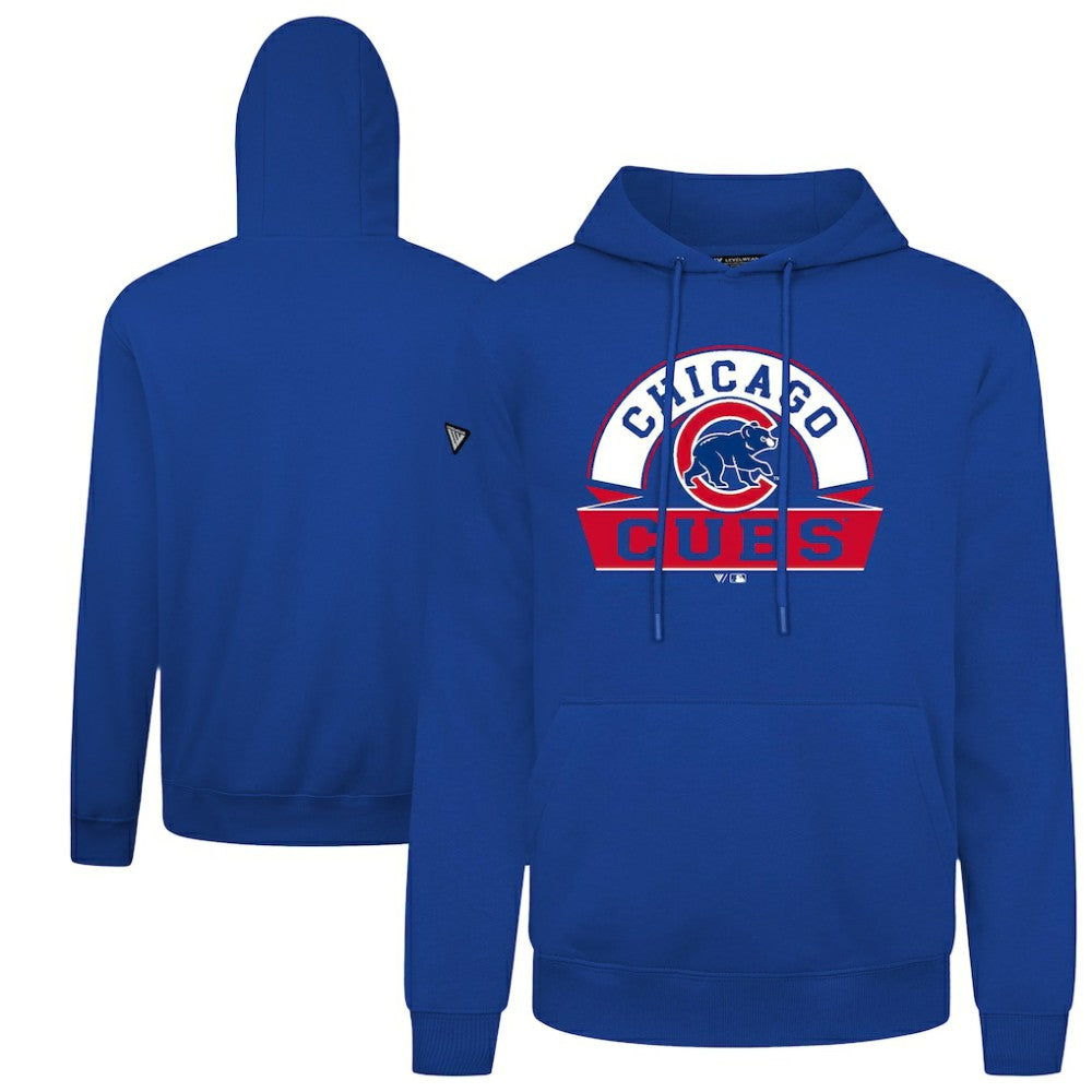 Chicago Cubs Levelwear Podium Banner Arch Hoodie - Royal