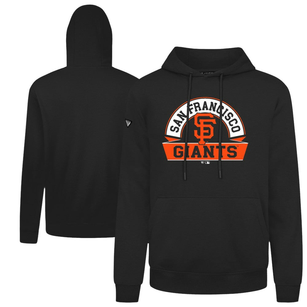 San Francisco Giants Levelwear Podium Banner Arch Hoodie - Black