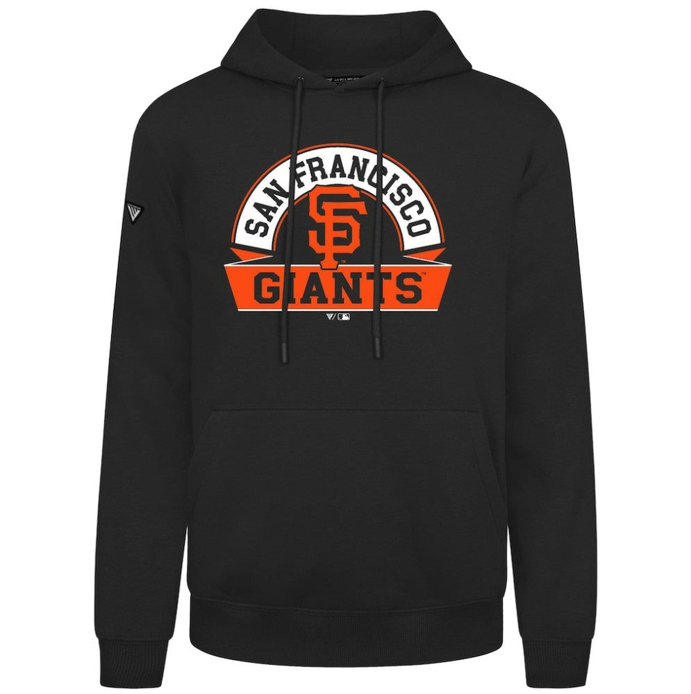 San Francisco Giants Levelwear Podium Banner Arch Hoodie - Black