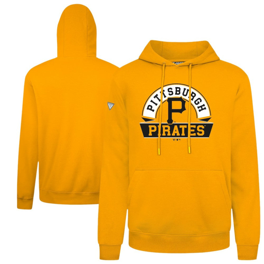Pittsburgh Pirates Levelwear Podium Banner Arch Hoodie - Gold