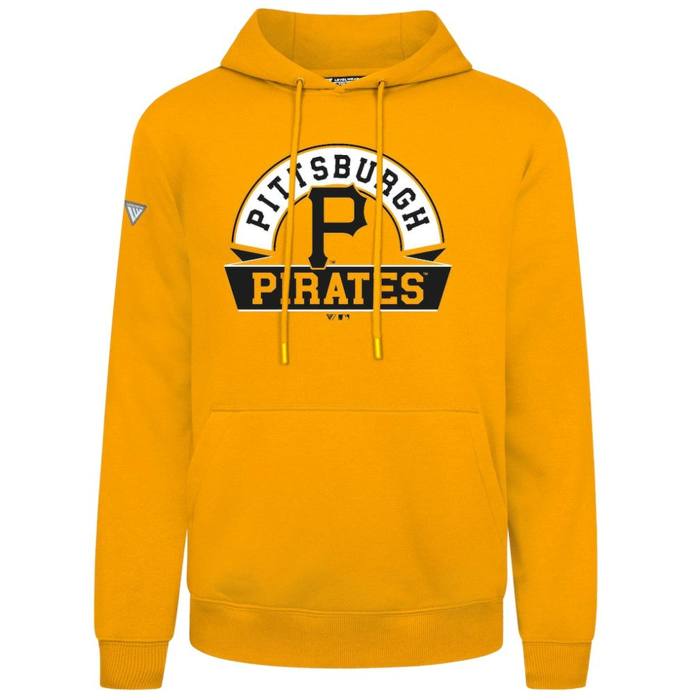 Pittsburgh Pirates Levelwear Podium Banner Arch Hoodie - Gold