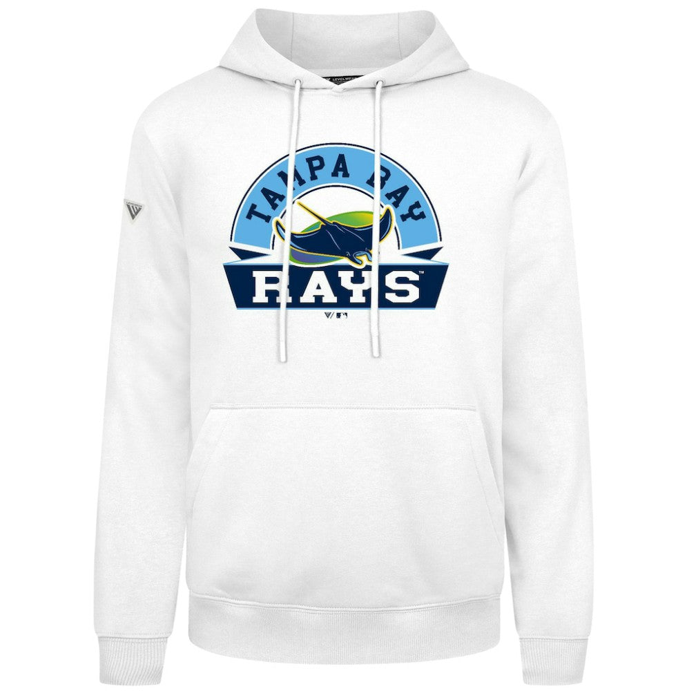Tampa Bay Rays Levelwear Podium Banner Arch Hoodie - White